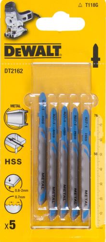 DeWALT Lame de scie HSS, pour aluminium (4 à 15 mm), 100 mm (5 pcs) DT2163