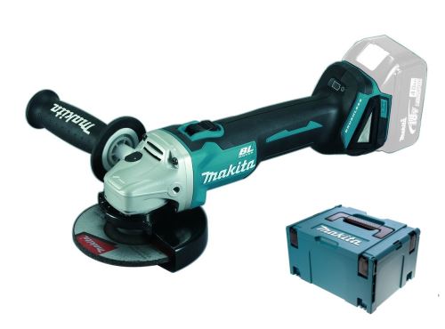 Makita Meuleuse d'angle sans fil 125mm Li-ion LXT 18V, Makpac, sans batterie DGA506ZJ