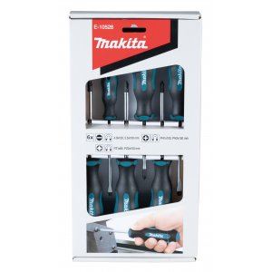 MAKITA jeu de tournevis 6 pièces (4 pièces SL+2 pièces PH+2 pièces PZ) E-10528