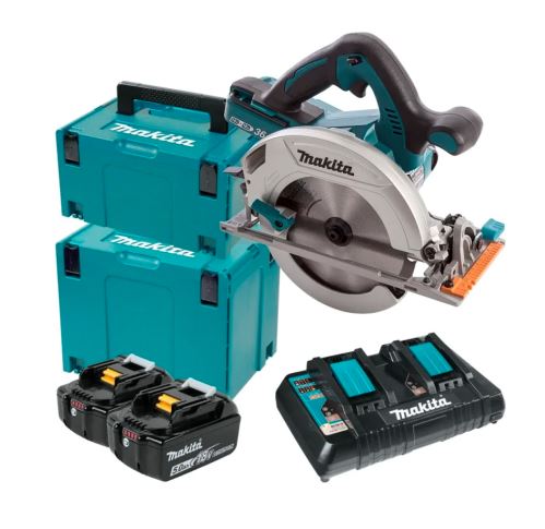 Makita Scie circulaire à batterie Li-ion LXT 2x18V/5.0Ah DHS710PT2J