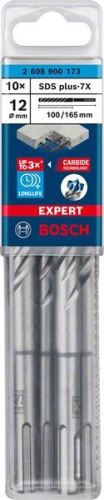 BOSCH EXPERT foret SDS plus-7X, 12x100x165 10 pièces 2608900173