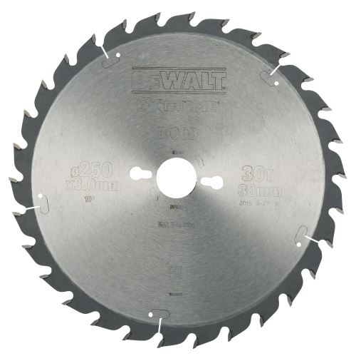 Lame de scie DeWALT ATB 20° 250 x 30 mm, 30 dents, coupe universelle DT4226