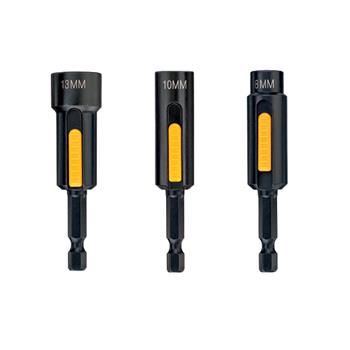 DeWALT Jeu d'écrous nettoyables pour clés à chocs EXTREME IMPACT - 8, 10, 13 mm (3 pcs) DT7460