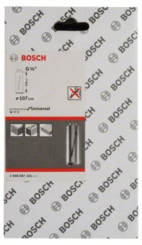 Foret diamanté à sec BOSCH G 1/2" 107 mm, 150 mm, 6 segments, 7 mm 2608587341