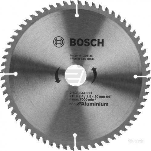 BOSCH Lame de scie Eco pour Aluminium 210x2,4/1,8x30 64T 2608644391