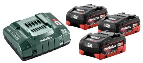 METABO Kit de base (chargeur + batteries) 18V / 3x LiHD 5,5 Ah 685074000