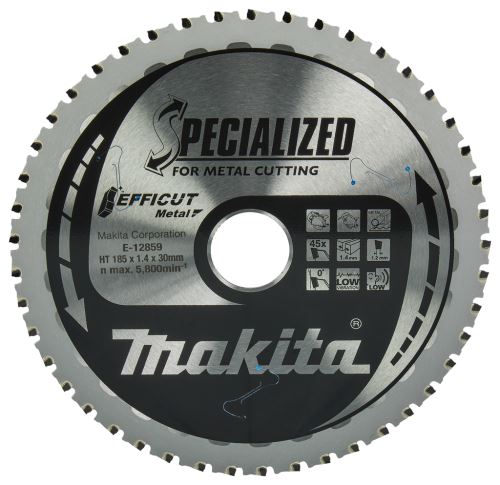 MAKITA lame de scie acier Efficut 185x1,4x30 mm 45 dents pour CS002G E-12859