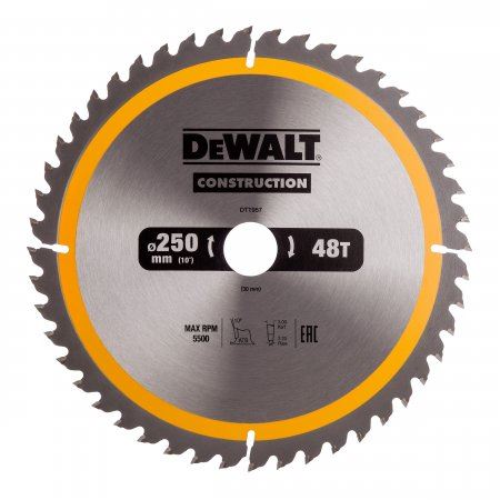 Lame de scie DeWALT 250 x 30 mm, 48 dents DT1957