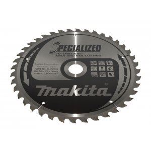 Lame de scie à bois MAKITA SPECIALIZED avec dents encastrées 270x2,6x30 mm 40 dents B-33205