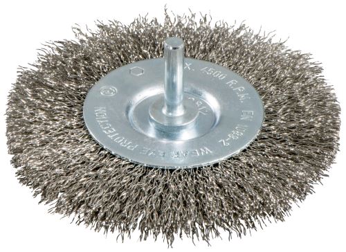 METABO Brosse ronde 75x0,3 mm/ 6 mm, acier inoxydable, ondulée 630550000