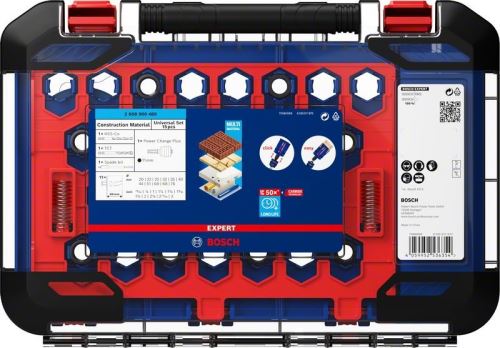 BOSCH EXPERT jeu de poinçons Construction Mat.20-76, 15 pièces 2608900489