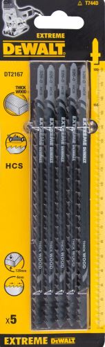 DeWALT Lame de scie HCS pour bois, copeaux jusqu'à 120 mm (5 pièces) DT2167