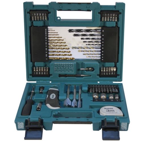 MAKITA jeu de forets et accessoires 71 pièces dans un coffret en plastique D-33691