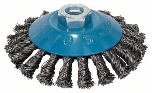 BOSCH Brosse conique, tressée, 115, acier 115 mm, 0,5 mm, M14 2608622058