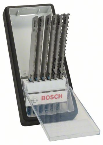 BOSCH jeu de 6 lames de scie Robust Line Metal Profile, avec tige TT 318 AF (2x) ; T 318 BF (2x); T 345 XF (2x) 2607010573