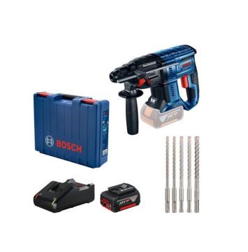 Bosch Kit professionnel : marteau perforateur sans fil GBH 180-LI + 1× batterie 4.0 Ah + kit SDS Plus en carton 0615990M9C