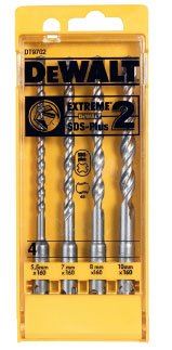 Jeu de forets DeWALT EXTREME 2 - SDS-Plus (5,5 - 7 - 8 - 10) dans un coffret plastique (4 pcs) DT9702