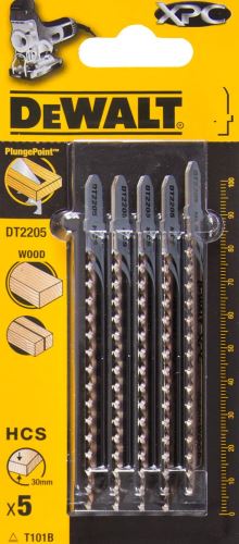 Lame de scie DeWALT XPC, pour bois, 100 mm (5 pièces) DT2205