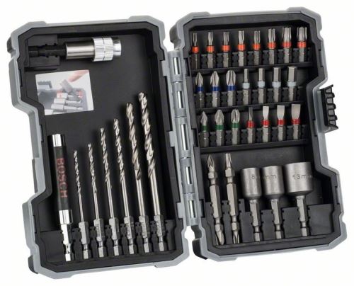 BOSCH Jeu d'embouts de tournevis et forets PRO-Mix set métal - 35 pcs 2607017328