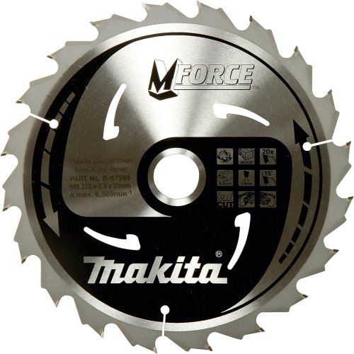 MAKITA Lame de scie pour bois MFORCE 190x2x30mm 24Z B-32041