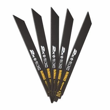 Lame de scie bimétallique DeWALT 305 mm pour une coupe rapide des métaux, raccords, tuyaux, profilés - dent alternée (5 pcs) DT2409L