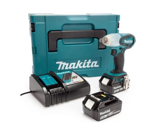 Makita Visseuse à percussion sans fil 1/2" Li-ion LXT 18V/5.0Ah, Makpac DTW251RTJ