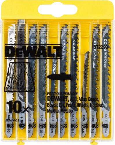 Ensemble de trancheuses à bois DeWALT / T101B, T119BO, T101AO, T111C, T144D, T144DP / (10 pièces) DT2290