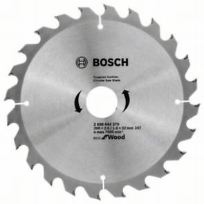 BOSCH Lame de scie Eco pour bois 200x2,6/1,6x32 24T 2608644379