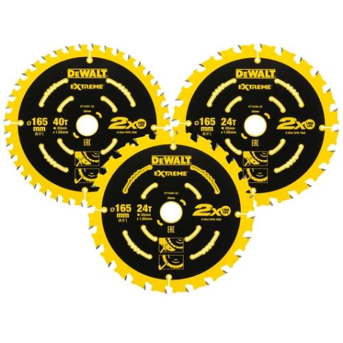 Lame de scie DeWALT EXTREME 2e fixation, paquet de 3 DT10397 DT10397