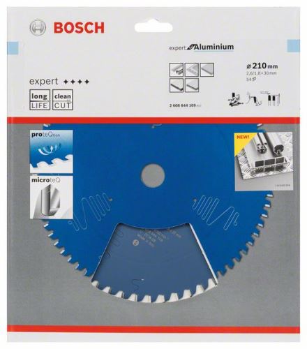 BOSCH Lame de scie Expert pour aluminium 210 x 30 x 2,6 mm, 54 2608644109