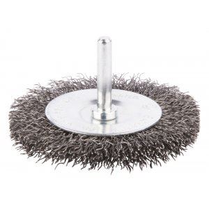 Brosse disque en fil d'acier MAKITA, tige cylindrique, 75x6 mm D-39986