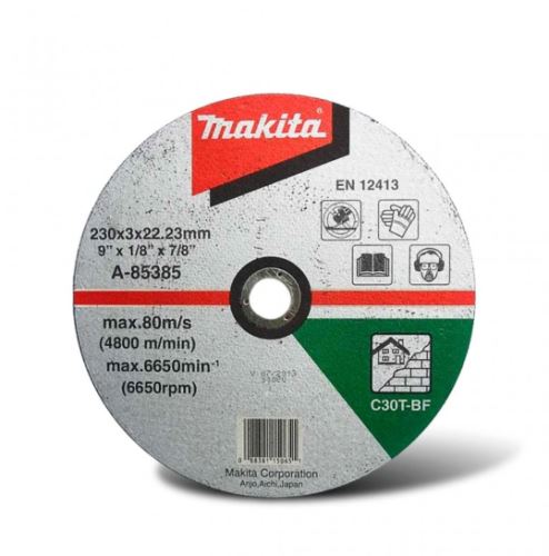 MAKITA disque pierre à découper 230x3x22 mm A-85385