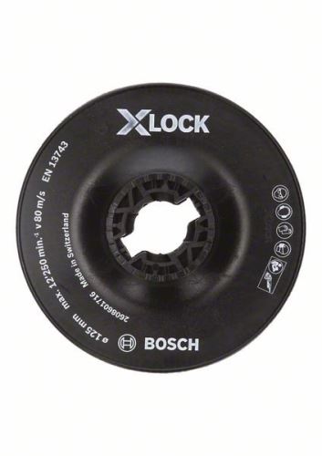 BOSCH X-LOCK Plaque d'appui, grossière 125 mm, 12 500 tr/min 2608601716