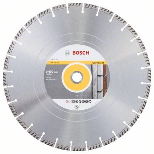 BOSCH Disque à tronçonner diamanté Standard pour Universel 400 × 25,4 400x20x3,2x10mm 2608615073