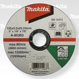 MAKITA disque pierre à découper 125x3x22 mm A-85363