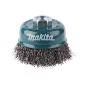 Brosse boisseau en fil d'acier MAKITA, fil ondulé 0,3 mm, 75 mm D-24094