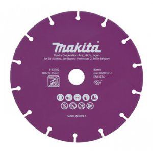 Disque à tronçonner diamanté MAKITA 180x1,6x22,23 mm B-53702