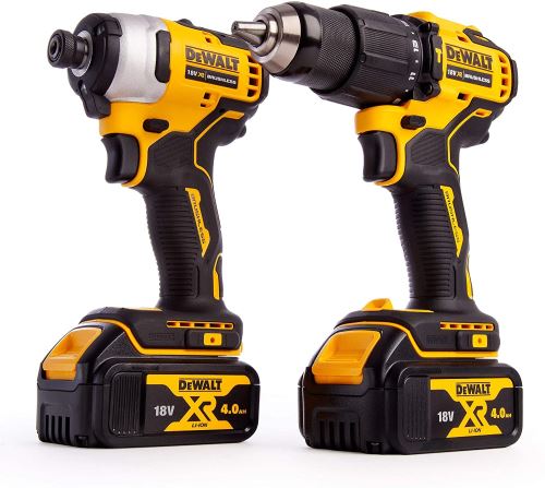 Perceuse combinée + visseuse à percussion DeWALT Twinpack DCK2062M2T