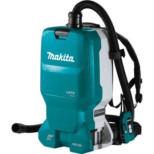 MAKITA Aspirateur dorsal sans fil avec AWS Li-ion LXT 2x18V, sans batterie DVC665ZU