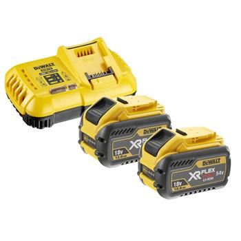 Batterie DeWALT 18/54V 2x 12,0Ah FLEXVOLT + chargeur DCB118Y2