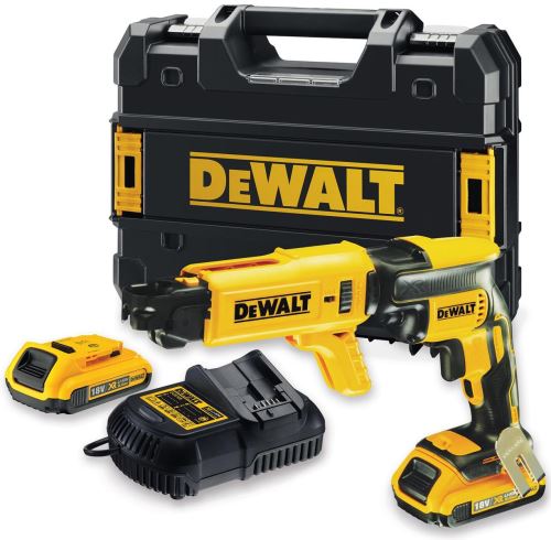 Visseuse sans fil DeWALT pour plaques de plâtre, 18 V 2x batterie 2,0 Ah, chargeur, mallette DCF620D2K