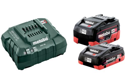 METABO Kit de base (chargeur + batteries) 18V / LiHD 1 x 4,0 Ah + 1 x 5,5 Ah 685160000