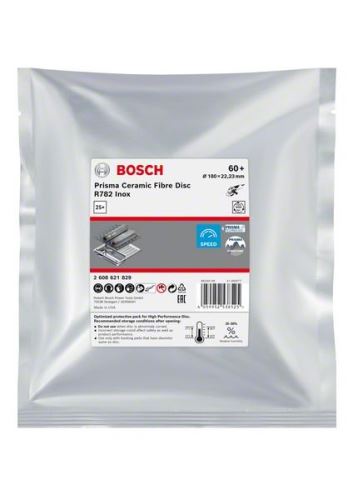 BOSCH EXPERT PRISMA disque fibre R782,180,P60,25pcs 2608621829