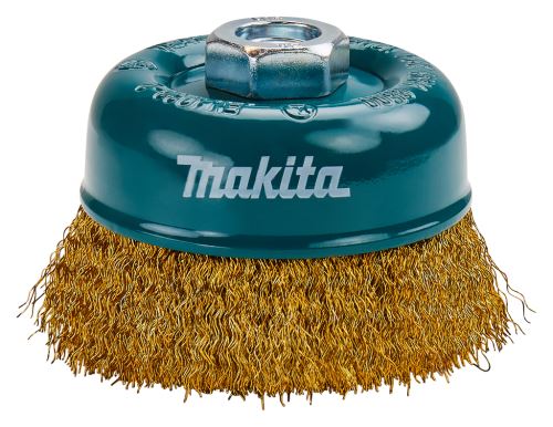 MAKITA Brosse boisseau en fil de laiton, fil ondulé 0,3 mm, 90 mm D-39780