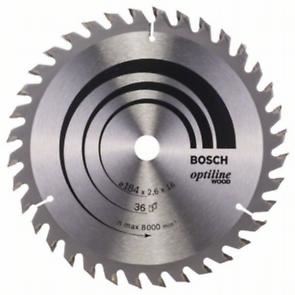 BOSCH Lame de scie Optiline Wood 184 x 16 x 2,6 mm, 36 2608640818