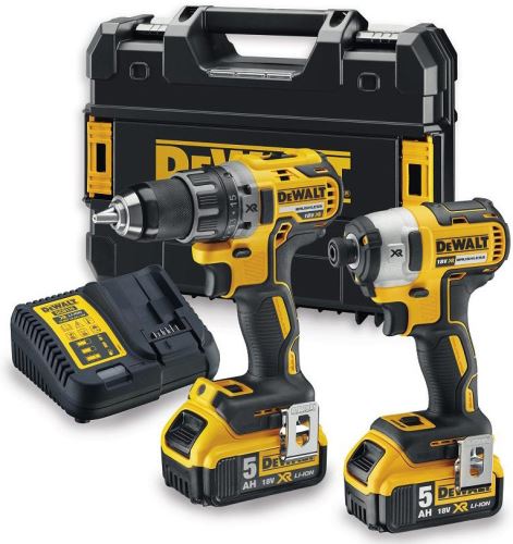 Coffret d'outils sur batterie DeWALT Combo 18V 2x5,0 Ah DCK268P2T