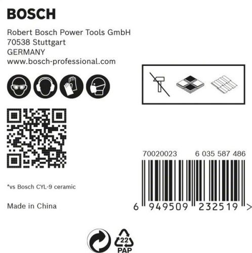 BOSCH EXPERT HEX-9 Céramique dure 6mm pack 5pcs 2608900599