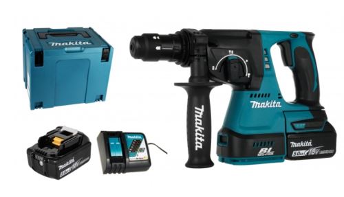 Makita Aku marteau combiné Li-ion LXT 18V/5.0Ah, Makpac DHR243RTJ