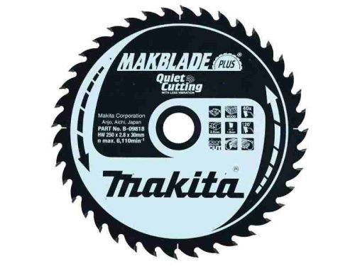 Lame de scie à bois MAKITA MAKBLADEplus 305x2,6x30 mm 60 dents B-08729