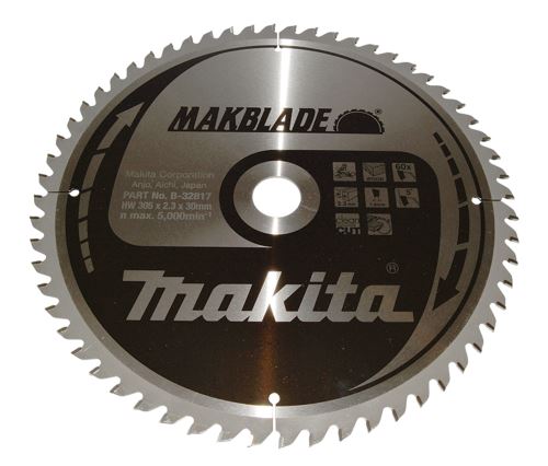 MAKITA lame de scie bois MAKBLADE 305x2,3x30 mm 60 dents B-32817